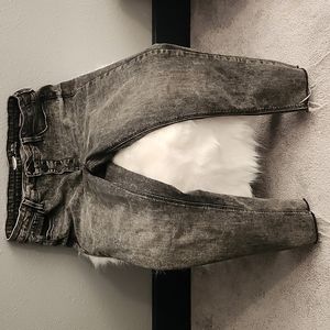 Dark grey old navy button fly jeans size 6